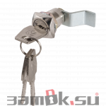 Почтовые замки Изогнутый ригель Замок мебельный 0802  20/90° ригель изогнут на  15 мм 3 кл. (артикул 0358) цена в розницу 131 ру  замок.su (изображение №1)