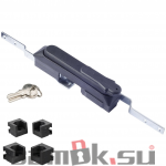  Щитовые замки Замок мебельный MS-1925-3KD/P (ригель изогнутый /+8 мм/, английский ключ) (артикул 0929 KD/P) цена в розницу 722 ру замок.su (изображение №1)