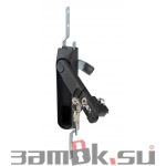  Щитовые замки Замок мебельный MS-1848-3KD/P (ригель изогнутый /+8 мм/, английский ключ) (артикул 0979 KD/P) цена в розницу 722 ру замок.su (изображение №1)