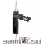  Щитовые замки Замок мебельный MS-1848-3KA/P (ригель изогнутый /+8 мм/, ключ бабочка) (артикул 0986 KA/P) цена в розницу 705 ру замок.su (изображение №1)