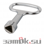  Фурнитура Ключ для замка 705-3/4 С (артикул 0087 С) цена в розницу 44 ру замок.su (изображение №1)