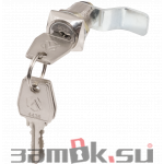 Почтовые замки Изогнутый ригель Замок мебельный 0802  20/90° 3 кл. ригель изогнут на  10мм (артикул 0356) цена в розницу 136 ру  замок.su (изображение №1)