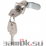 Почтовые замки Изогнутый ригель Замок мебельный 0802  20/180° 3 кл. ригель изогнут на  5мм (артикул 0364) цена в розницу 136 ру  замок.su (изображение №1)