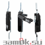  Щитовые замки Замок мебельный MS-1848-3KA/P (ригель изогнутый /+8 мм/, треугольный ключ) (артикул 0993 KA/P) цена в розницу 705 ру замок.su (изображение №1)