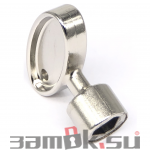  Замки Euro Locks Ключ короткий для F185, треугольник, никелированный (артикул P3019/7B/3609) цена в розницу 56 ру замок.su (изображение №1)