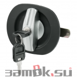  Мебельные замки Замок мебельный ригельный тип 223 C ручка хром (артикул 0223 C) цена в розницу 282 ру  замок.su (изображение №1)