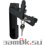  Щитовые замки Замок мебельный MS-1925-1KD/P (ригель изогнутый /+8 мм/, английский ключ) (артикул 0905 KD/P) цена в розницу 399 ру  замок.su (изображение №1)