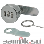  Кодовые замки Замок мебельный кодовый 6017-20CH, цвет хром (артикул 6017-20CH) цена в розницу 255 ру  замок.su (изображение №1)