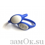  Электронные замки Ключ для электронного замка, резиновый браслет (синий) (артикул 0424 С) цена в розницу 270 ру замок.su (изображение №1)