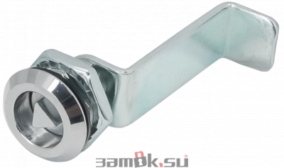  Щитовые замки Замок мебельный MS-7055-18-3 N без ключа, ригель изогнут на 50,7мм (артикул 17055-18-3/50,7 N ) цена в розницу 152 ру замок.su (изображение №2)
