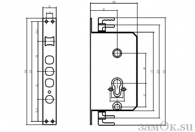  Электронные замки Замок дверной кодовый D1901 C (артикул D1901 C) цена в розницу 40950 ру замок.su (изображение №5)
