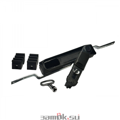  Щитовые замки Замок мебельный MS-1848-3KA/P (ригель изогнутый /+8 мм/, треугольный ключ) (артикул 0993 KA/P) цена в розницу 679 ру  замок.su (изображение №8)