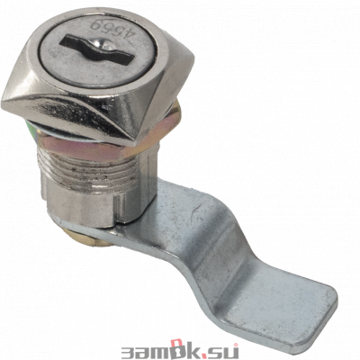 Почтовые замки 0802 Замок мебельный 0802  20/180° ригель изогнут на  10мм (артикул 0066) цена в розницу 95 ру  замок.su (изображение №2)