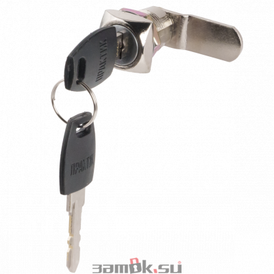  Почтовые замки Замок мебельный 0802  20/90° н/в ригель изогнут на  2 мм ПРАКТИК (артикул 0205) цена в розницу 123 ру  замок.su (изображение №1)