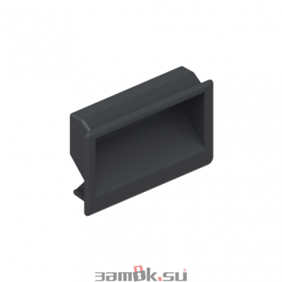  Промышленная фурнитура Ручка потайная, пластиковая 49х90 PF (артикул ZT703.6 PF) цена в розницу 57 ру замок.su (изображение №1)