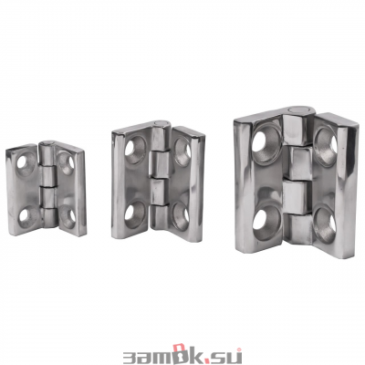  Фурнитура из нержавеющей стали Петля 299 40х40 нержавеющая сталь (артикул CL012-40 SS) цена в розницу 128 ру  замок.su (изображение №3)