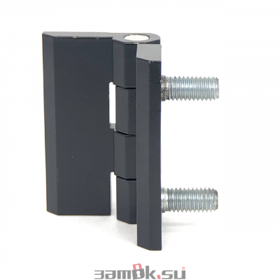 Петли Плоские (накладные листовые) Петля 082 C 50х50 М6 черная (71g). (0532) (артикул CL2262-50) цена в розницу 117 ру замок.su (изображение №3)