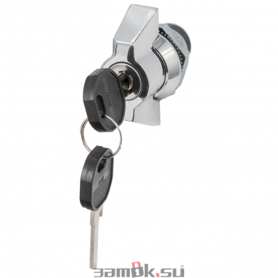  Щитовые замки Замок мебельный MS 408-1 хром (артикул 0192) цена в розницу 416 ру  замок.su (изображение №1)