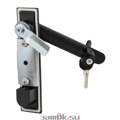  Щитовые замки Замок мебельный MS-8611-2-1KD (ригель прямой, английский ключ) (артикул 8611-2 KD C) цена в розницу 657 ру замок.su (изображение №3)