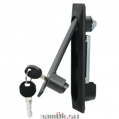  Щитовые замки Замок мебельный MS-8611-2-1KD (ригель прямой, английский ключ) (артикул 8611-2 KD C) цена в розницу 657 ру замок.su (изображение №2)