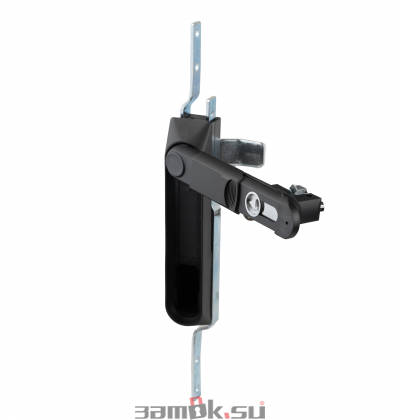  Щитовые замки Замок мебельный MS-1848-3KA/P (ригель изогнутый /+8 мм/, треугольный ключ) (артикул 0993 KA/P) цена в розницу 705 ру замок.su (изображение №2)