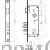  Врезные замки Замок врезной 9045-3RB CP хром без цилиндрового механизм и ручки для деревянных дверей (артикул ZT1245) цена в розницу 0 ру замок.su (изображение №3)