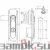  Щитовые замки Замок-ручка 008 (артикул 008-1) цена в розницу 648 ру  замок.su (изображение №2)