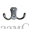  Фурнитура Крючок мебельный 2-х рожковый, сатин (артикул ЗТКМ2С) цена в розницу 53 ру замок.su (изображение №1)
